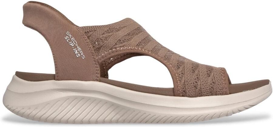 Skechers Slip-ins Ultra Flex 3.0 Zon Warme Bruine Sandalen