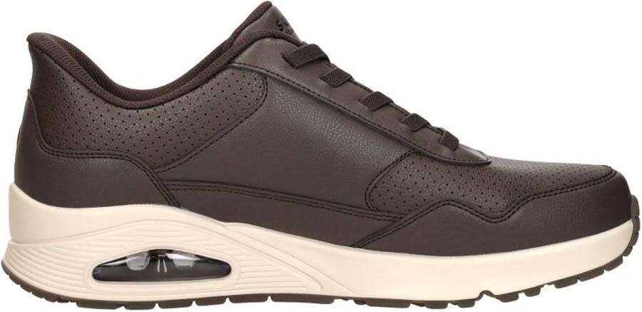 Skechers Slip-Ins: Uno Banksia Luxe Sneakers Laag Donkerbruin