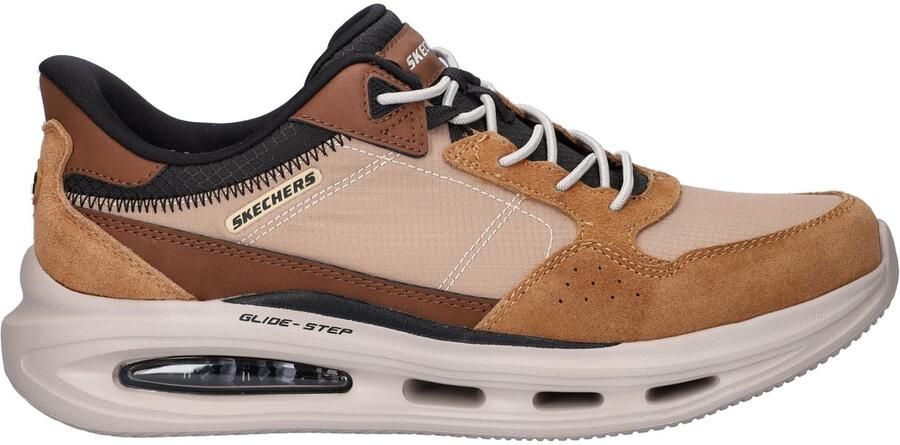 Skechers Sloan Remming heren sneaker Bruin multi