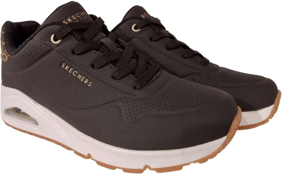 Skechers Sneaker 177093 BKLD UNO Jungle Nite Zwart Luipaard