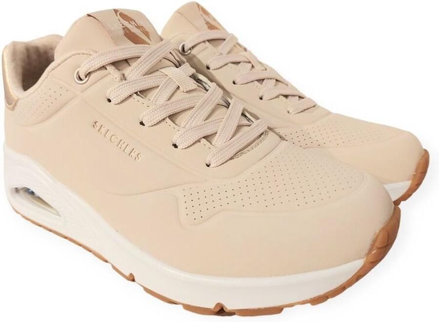 Skechers Sneakers UNO GOLDEN AIR Vrijetijdsschoen lage schoen veterschoen met metallic inzet - Foto 3