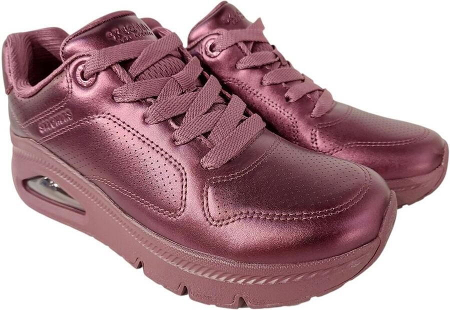 Skechers Sneaker 177768 WINE Uno Icon Lustrous Air Wine Paars Metallic