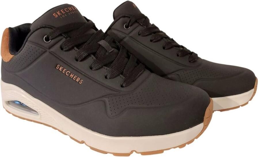 Skechers Air-Cooled Memory Foam Jogging Sneaker Black Heren - Foto 5