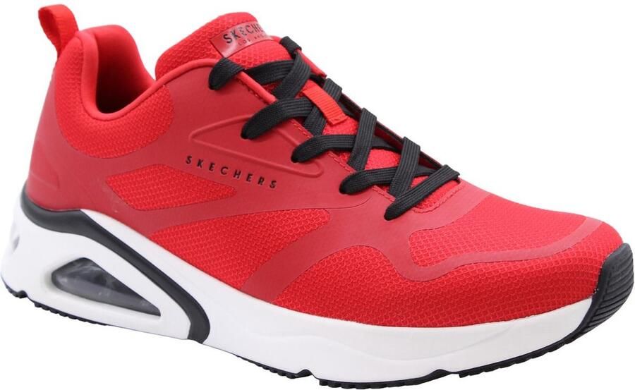Skechers TRES-AIR UNO REVOLUTION-AIRY Rode Heren Sneakers met Max Protect Technologie voor Optimale Duurzaamheid en Stabiliteit