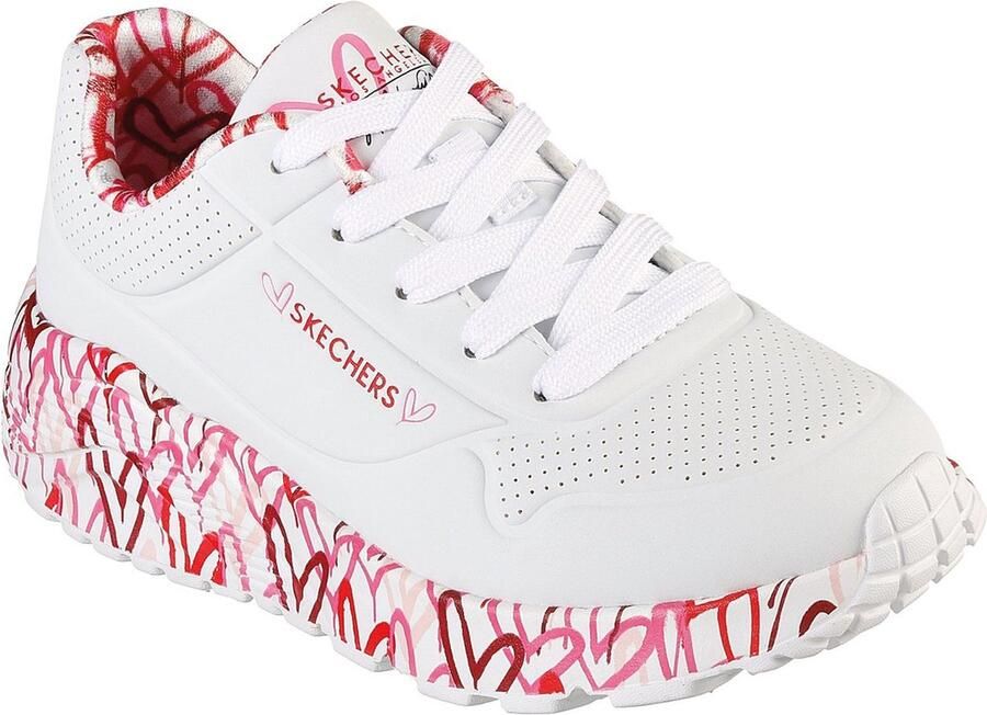 Skechers Uno Lite 314976L WRPK voor Wit Sneakers Sportschoenen - Foto 4