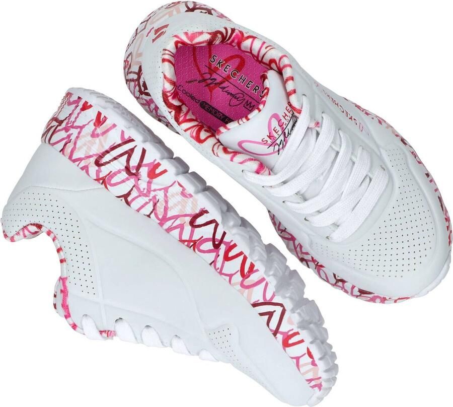Skechers Uno Lite 314976L WRPK voor Wit Sneakers Sportschoenen - Foto 2