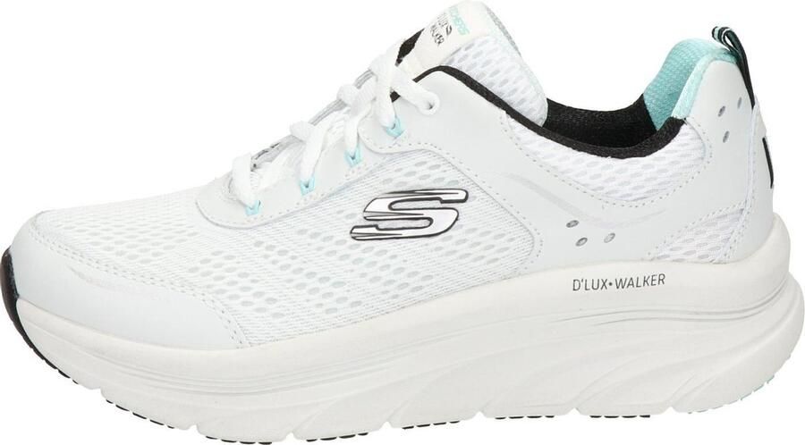 Skechers D'Lux Walker dames sneaker Wit zwart - Foto 4