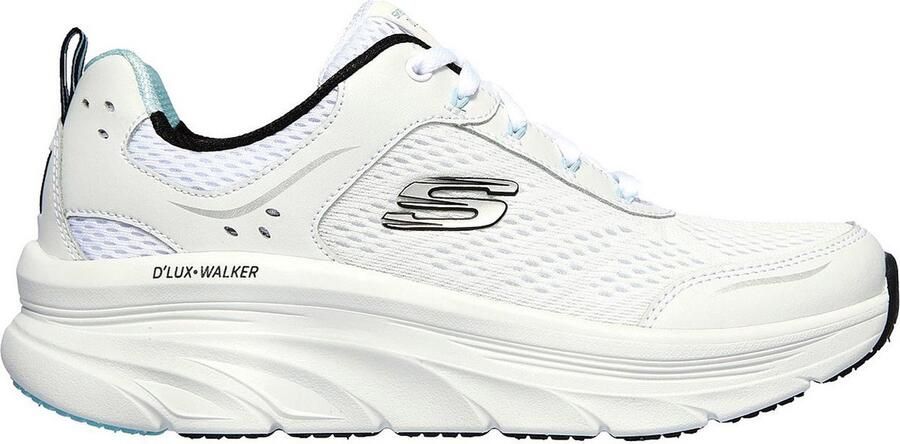 Skechers D'Lux Walker dames sneaker Wit zwart - Foto 5