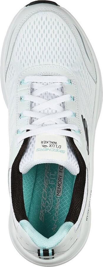Skechers D'Lux Walker dames sneaker Wit zwart - Foto 9