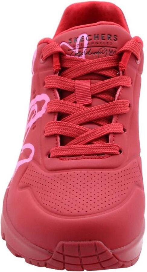 Skechers Sneakers UNO DRIPPING IN LOVE met hart-graffiti-print vrijetijdsschoen lage schoen veterschoen - Foto 8