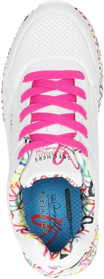 Skechers Uno Light sneakers wit multi Meisjes Imitatieleer Hartjes 32 - Foto 16