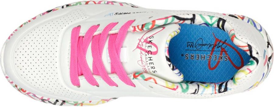 Skechers Uno Light sneakers wit multi Meisjes Imitatieleer Hartjes 32 - Foto 14