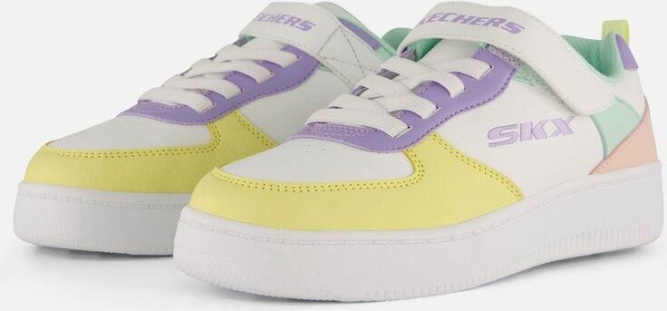 Skechers sneakers wit pastel Meisjes Imitatieleer Meerkleurig 32 - Foto 6