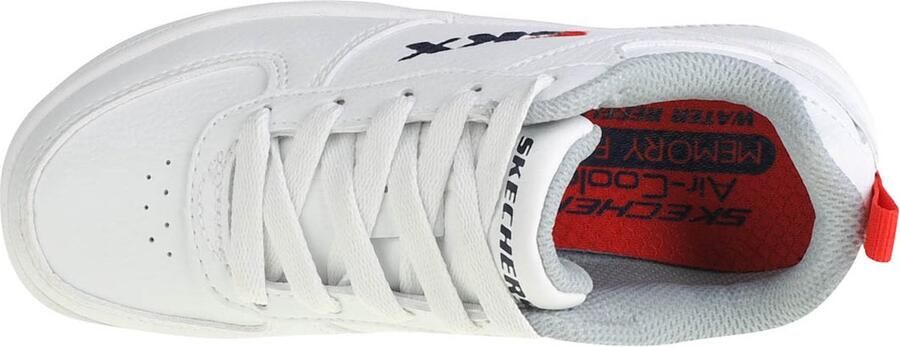 Skechers Sport Court 92 405696L-WHT voor een jongen Wit Sneakers Sportschoenen - Foto 4