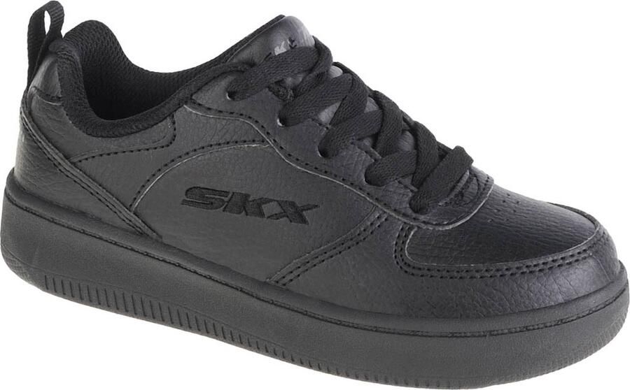 Skechers Sport Court 92 405696L BBK voor een Zwart Sneakers Sportschoenen