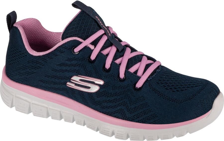 Skechers Graceful Get Connected dames sneakers blauw Extra comfort Memory Foam