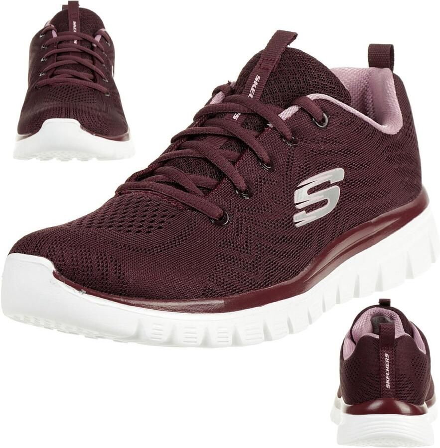 Skechers Sport Dames GRACEFUL GET CONNECTED Sneakers Dames Rood - Foto 2