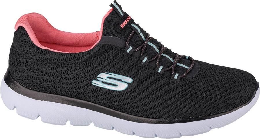 Skechers Summits 12980 BKPK Vrouwen Zwart Sneakers