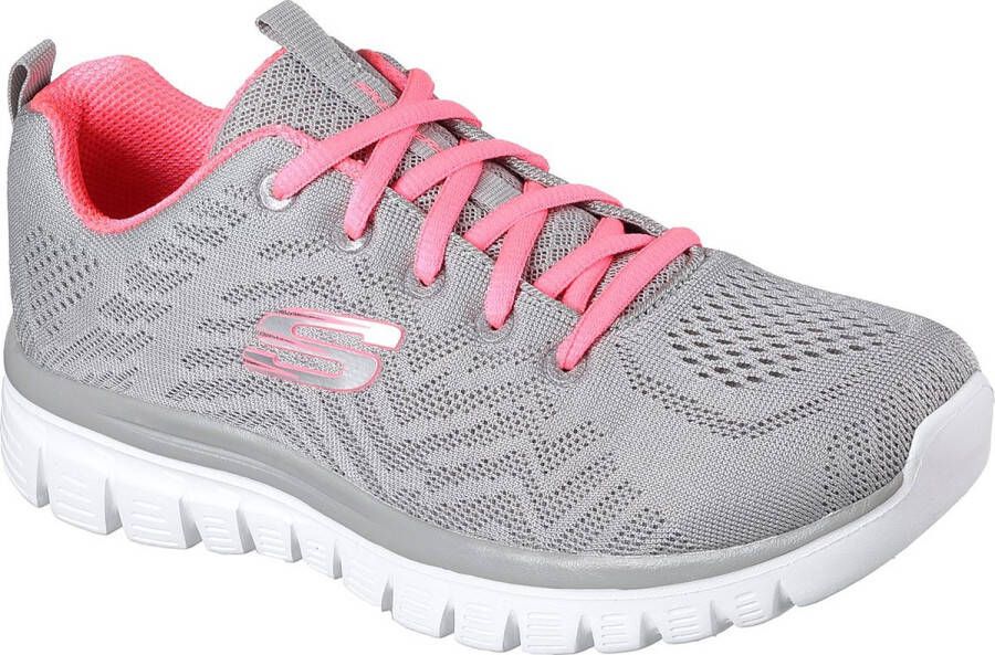Skechers Sneakers Graceful Get Connected met memory foam vrijetijdsschoen lage schoen veterschoen