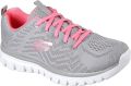 Skechers Sneakers Graceful Get Connected met memory foam vrijetijdsschoen lage schoen veterschoen - Grijs