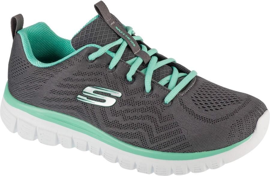 Skechers Sneakers Graceful Get Connected Vrijetijdsschoen lage schoen veterschoen in schoenwijdte G (wijd)