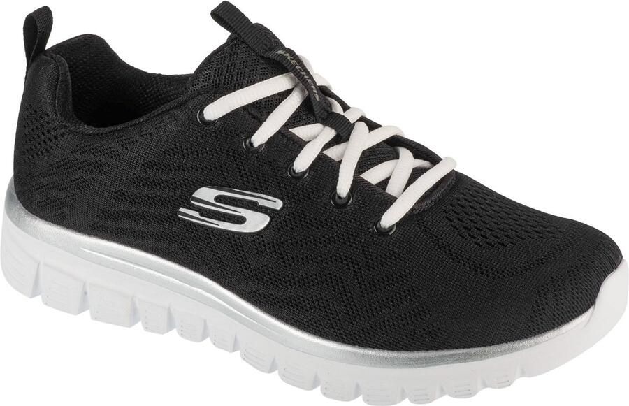 Skechers Sneakers Graceful Get Connected Vrijetijdsschoen lage schoen veterschoen in schoenwijdte G (wijd)
