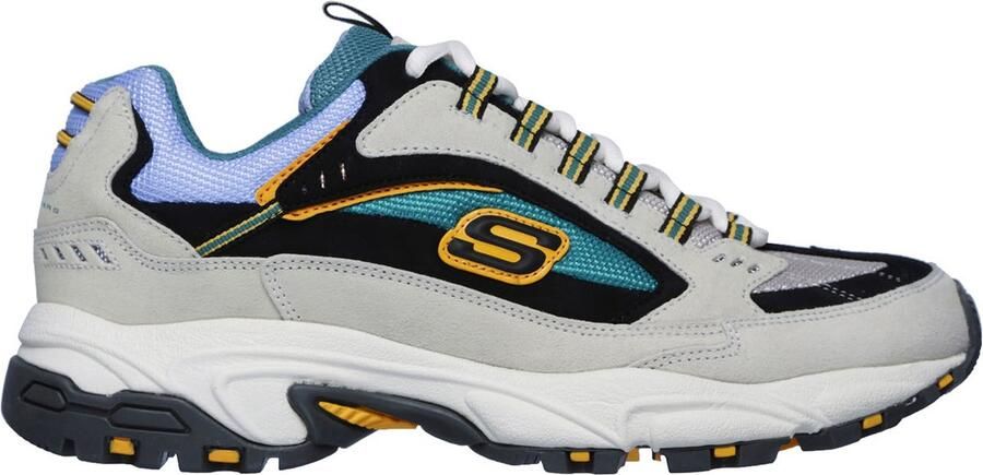 Skechers Stamina-Cutback 51286-WMLT Mannen Wit Sneakers - Foto 2