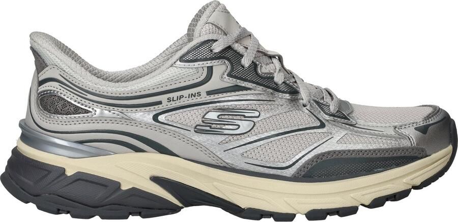 Skechers Slip-on sneakers STAMINA SPORT Retro sneaker veterschoen met metallic accenten