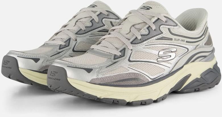 Skechers Slip-on sneakers STAMINA SPORT Retro sneaker veterschoen met metallic accenten