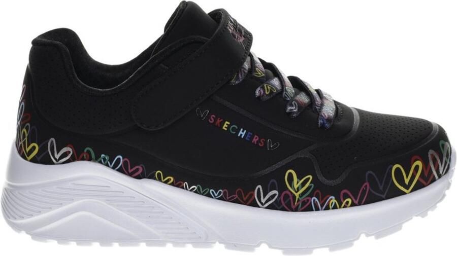 Skechers Street UNO LITE HEART CRAZE sneakers meisjes 314091L BKMT