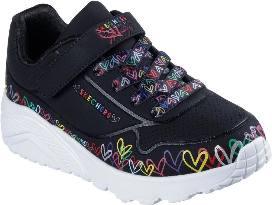 Skechers Street UNO LITE HEART CRAZE sneakers meisjes 314091L BKMT