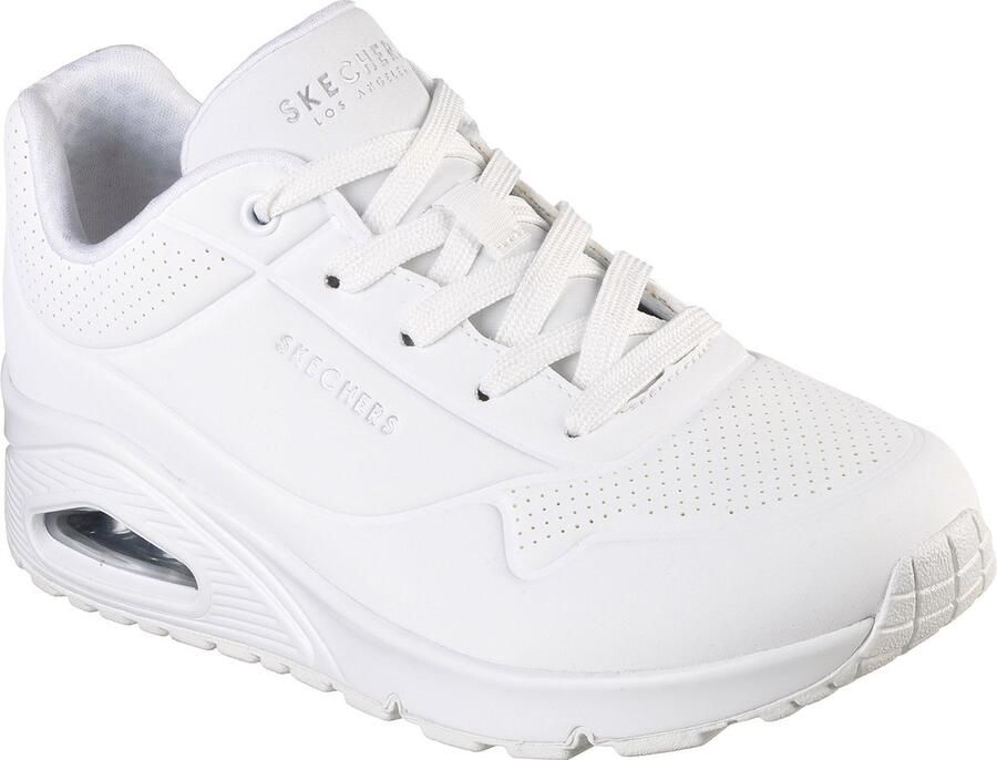 Skechers Skecher Street Uno -STAND ON AIR dames WIDE FIT sneaker 73690W wit
