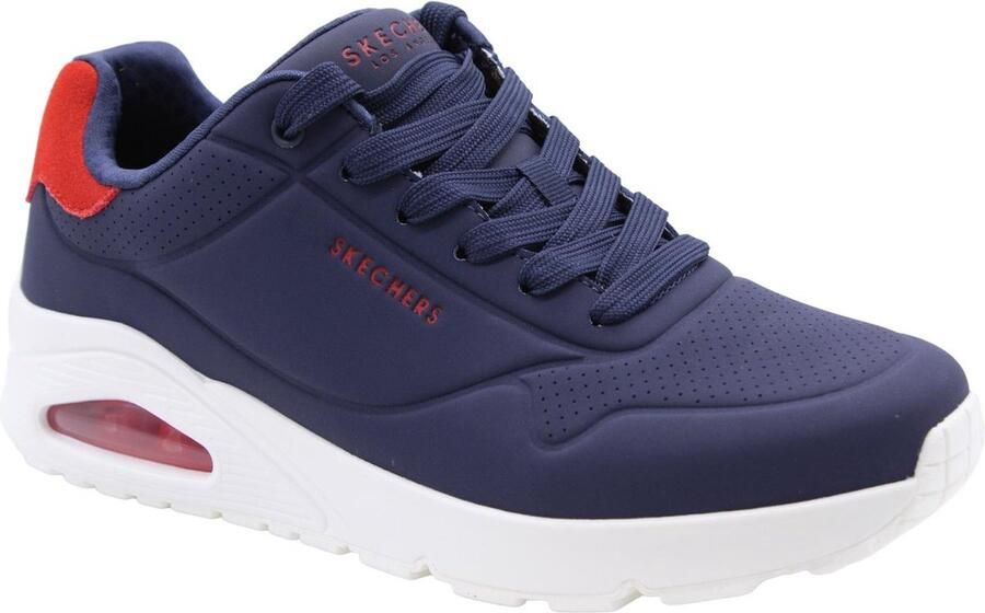 Skechers Street Uno Suited on Air Herensneakers 183004 NVRD Navy Red