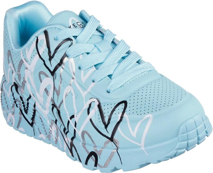 Skechers Street x JGoldcrown UNO LITE METALLIC LOVE Sneaker Meisjes 314067L Blauw