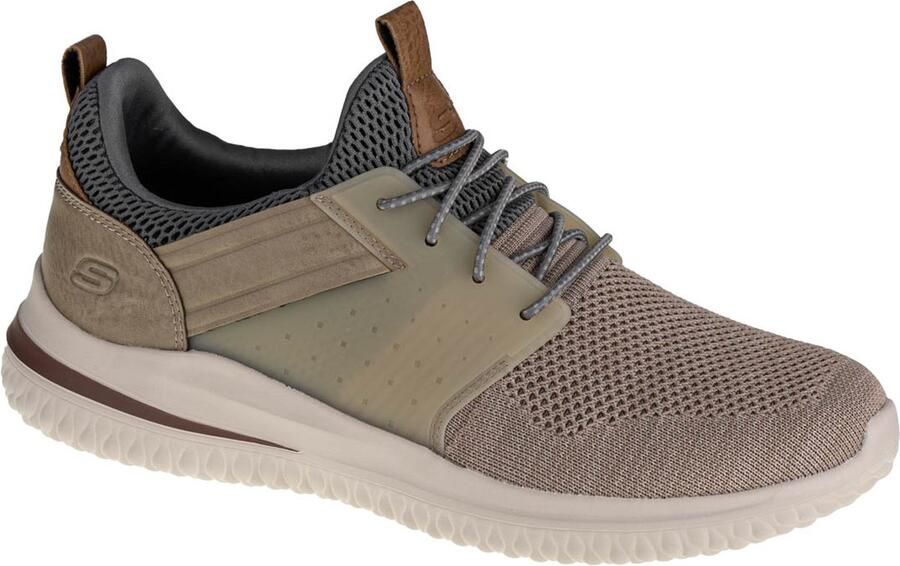 Skechers Delson 3.0 Cicada 210238 TPE Mannen Beige Sportschoenen Sneakers - Foto 2