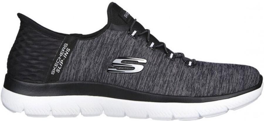 Skechers SUMMITS-DAZZLING HAZE 149937 BKW sneakers slip in dames zwart