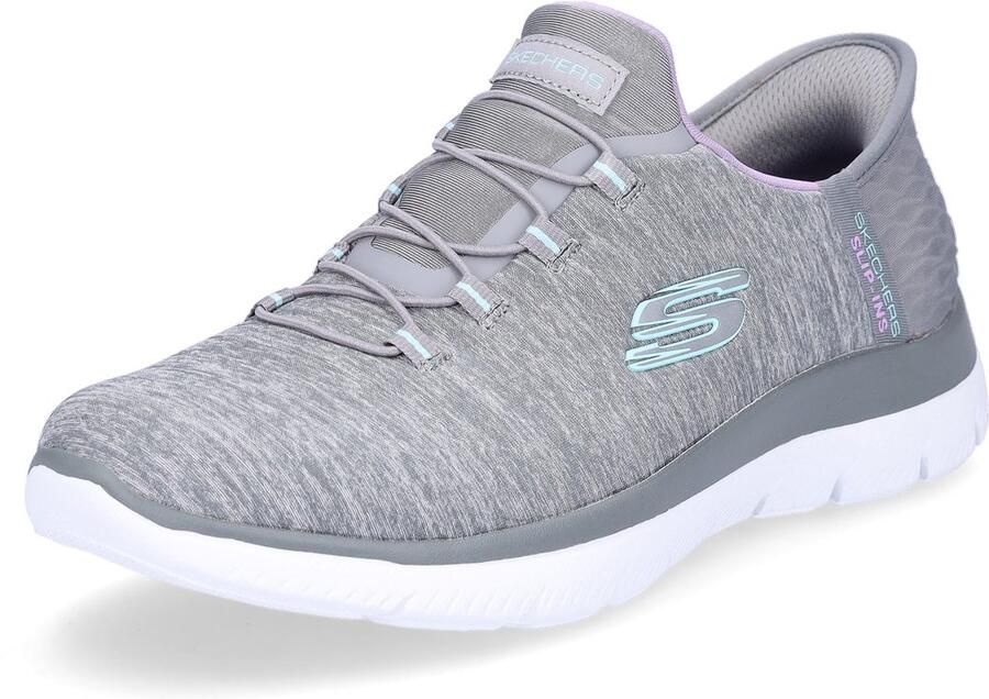 Skechers Instappers SUMMITS DAZZLING HAZE Slip-ins sneaker vrijetijdsschoen met subtiele contrastdetails