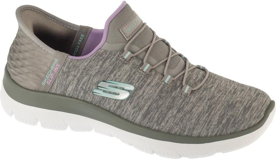 Skechers Instappers SUMMITS DAZZLING HAZE Slip-ins sneaker vrijetijdsschoen met subtiele contrastdetails