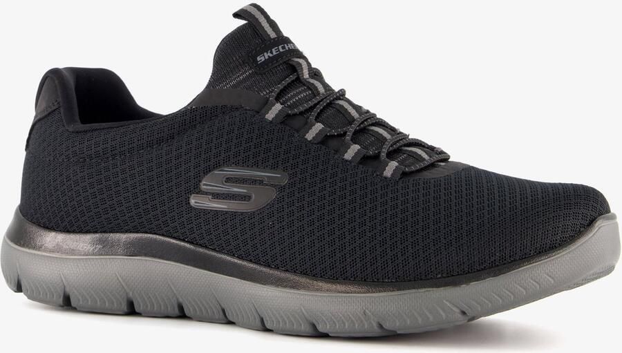 Skechers Summits heren sneakers wide fit zwart