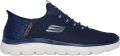 Skechers Slip-on sneakers SUMMITS-HIGH RANGE vrijetijdsschoen met slip-in hiel voor een gemakkelijke instap - Blauw
