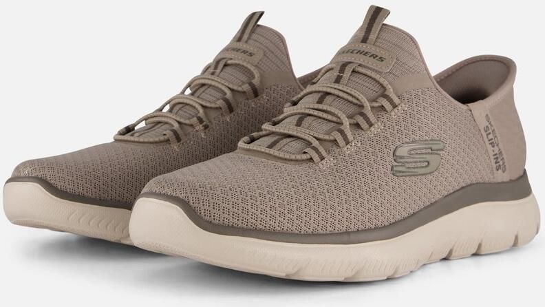 Skechers Slip Sneakers Unisex ins Summits Instappers beige Textiel