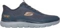 Skechers Lage Sneakers Summits Leyter Engineered Knit Slip Ins - Oranje