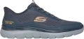 Skechers Lage Sneakers Summits Leyter Engineered Knit Slip Ins - Oranje