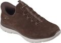 Skechers Summits Luxe Stride Sneakers Slip On Chocolate Bruin - Bruin
