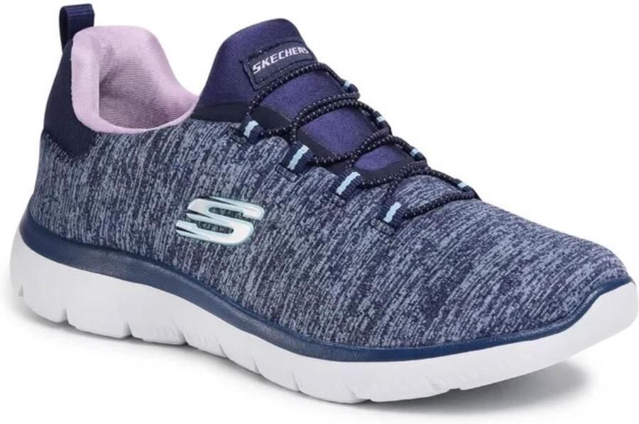 Skechers SUMMITS QUICK GETAWAY 12983-NVPR Female Blue Dames Sneakers 12983-NVPR Comfortabele Lichtgewicht Schoenen Donkerblauw (Navy)