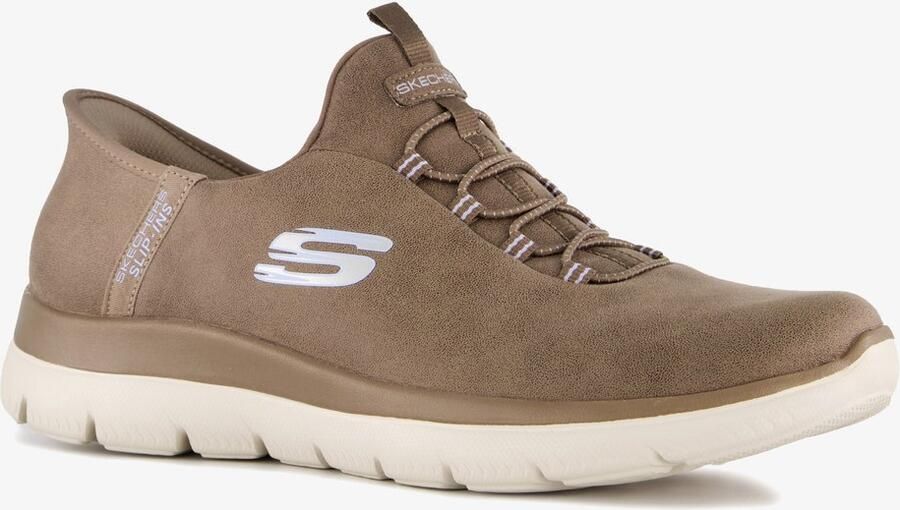 Skechers Slip-on sneakers Summits Slipper vrijetijdsschoen lage schoen in vegan uitvoering