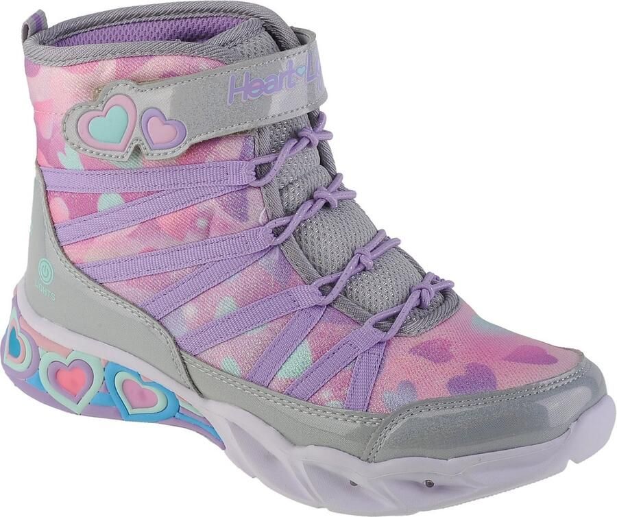 Skechers Sweetheart Lights Dreamy Love 302667L-SMLT voor meisje Zilver Laarzen Sneeuw