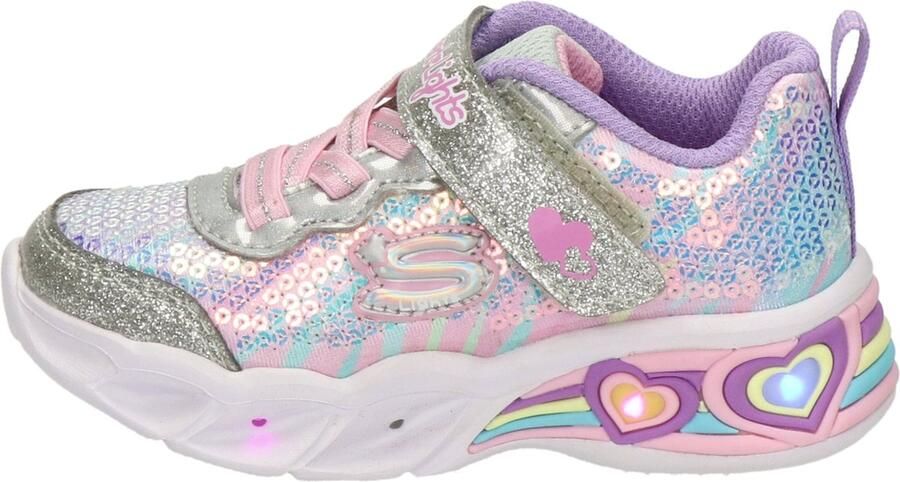 Skechers SWEETHEART LIGHTS -LETS SHINE Meisjes Sneakers - Foto 5