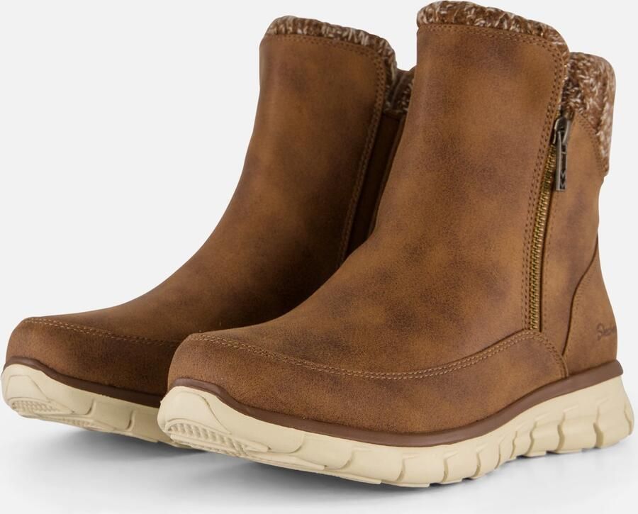 Skechers Lovely Collab Vegan Gebreide Enkellaars Brown Dames - Foto 2