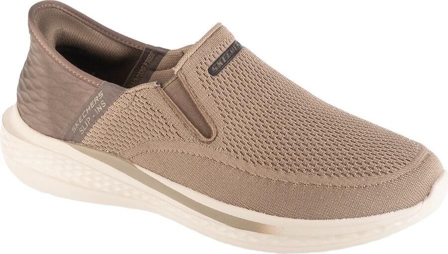 Skechers Taupe Slade Taupe Slip Ins